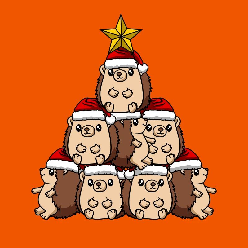 Igel Weihnachtsbaum