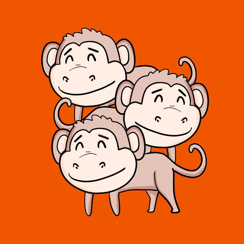 Singes mignons - Singe