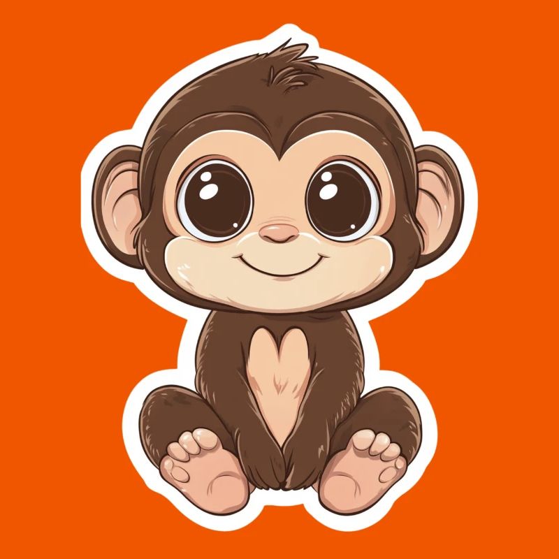 Monkey Cute Monkey Gift for Monkey Fans