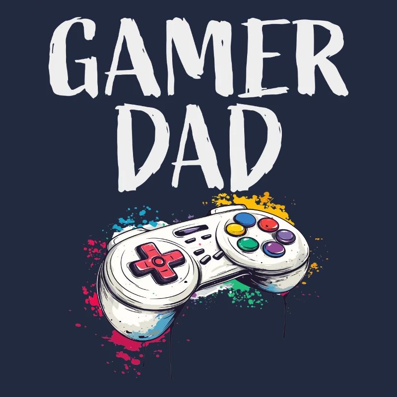 Gamer Dad Controller Kunst