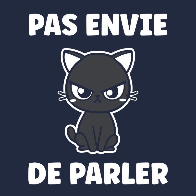 Chat grognon Pas envie de parler
