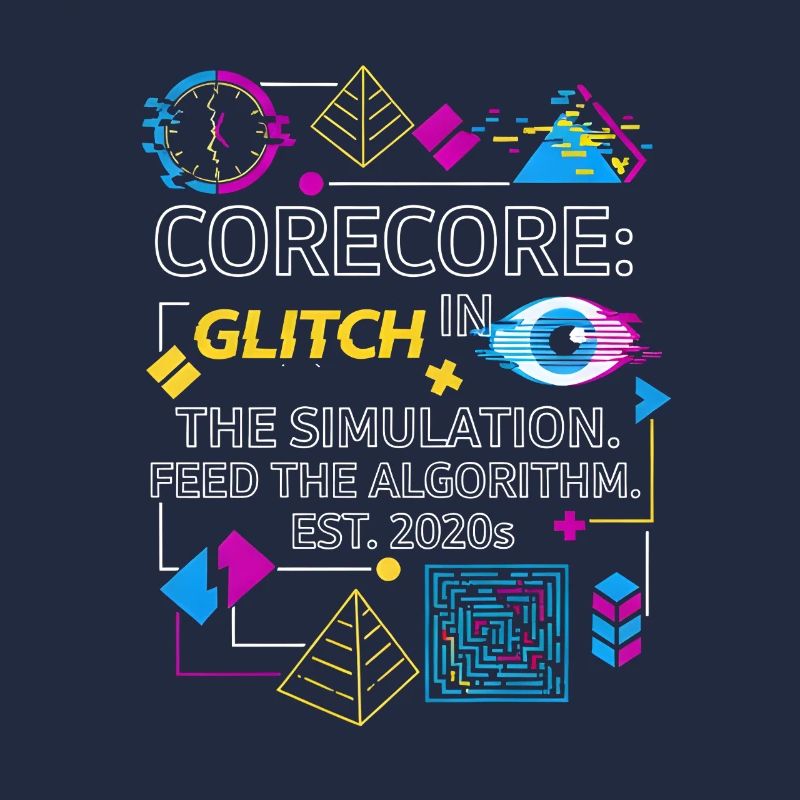 Corecore Glitch Simulation Algorithm Collage