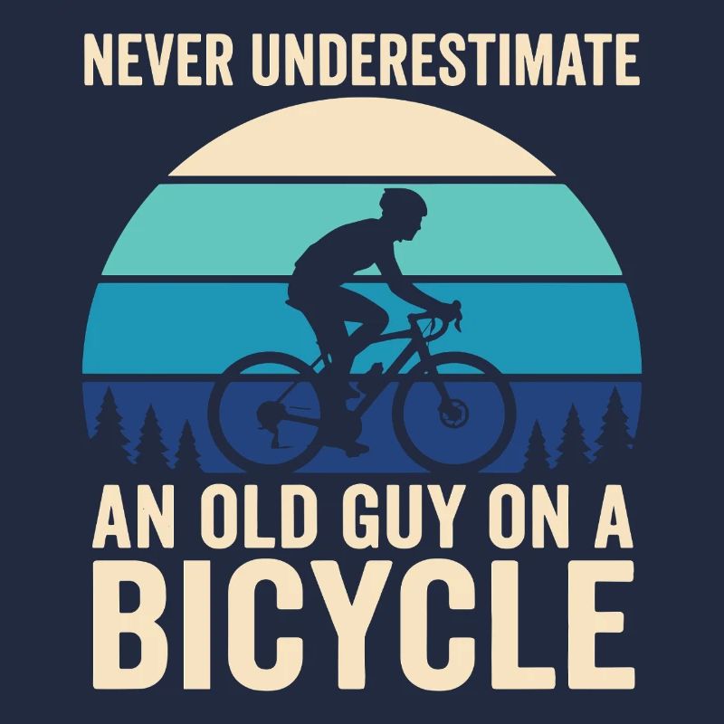 Never Underestimate Old Guy Bicycle