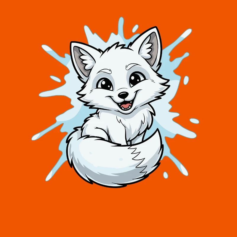 Water Splash Fox Character