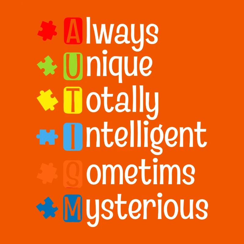 Autism Puzzle Pride: Unique Minds