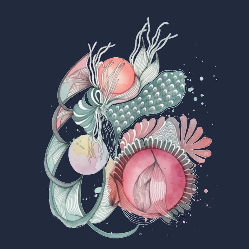Mer de fleurs Wave Art