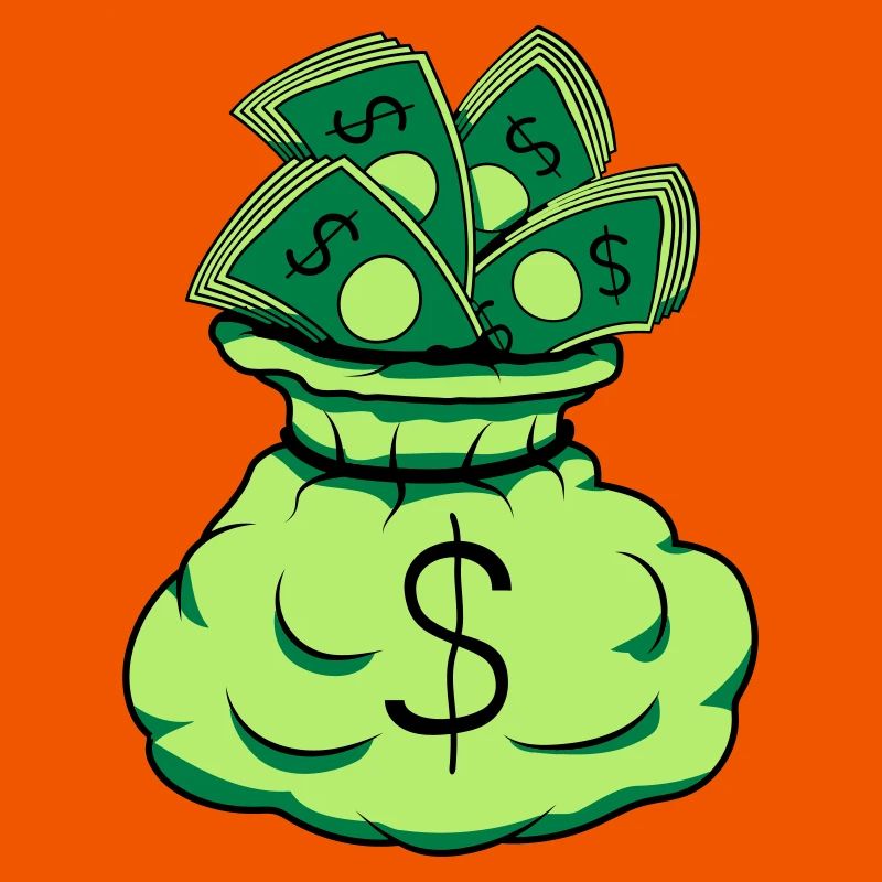 Geld Sack Scheine