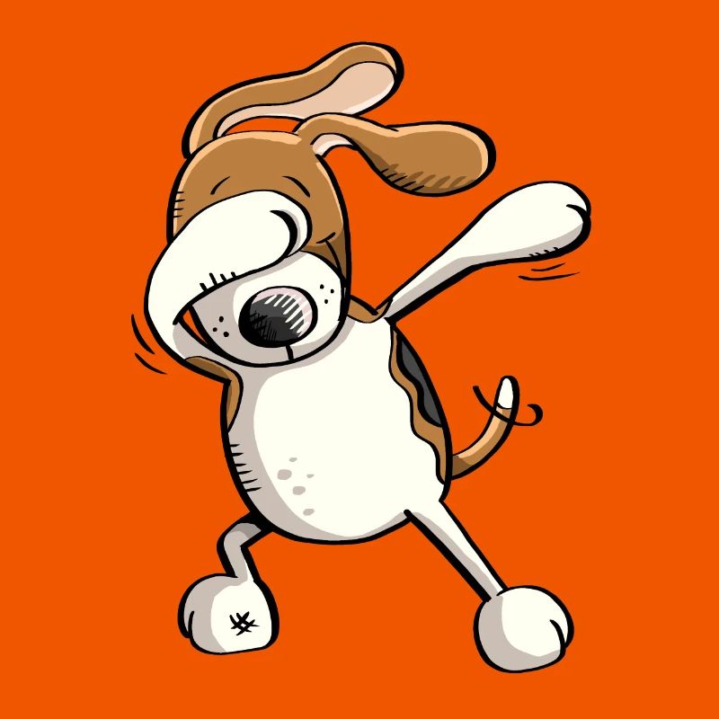 Funny Dab Dance Beagle Dog Comic Gift