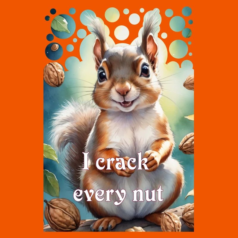 Clever squirrel I crack every nut