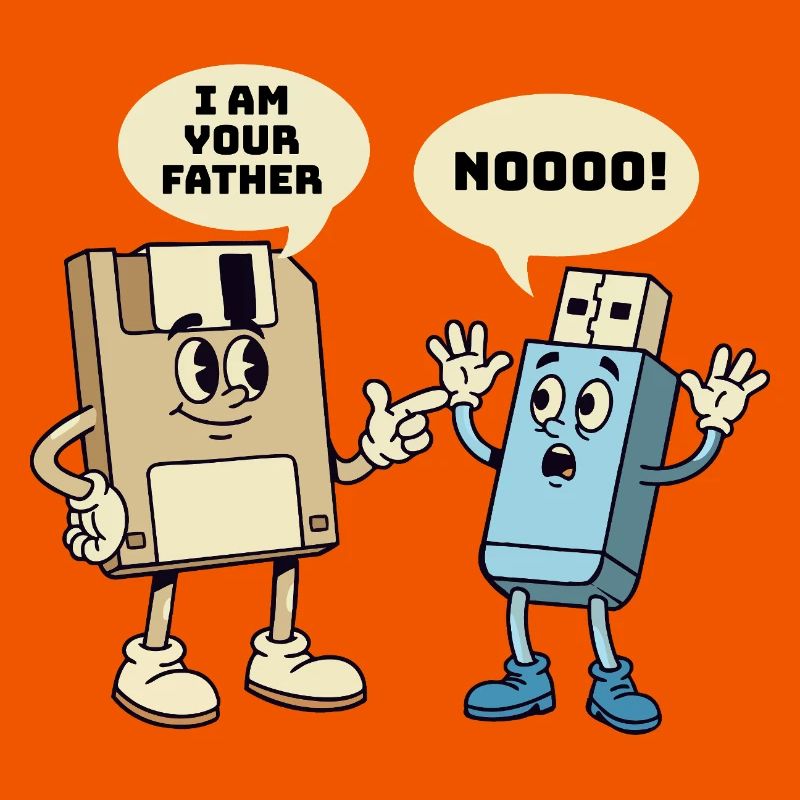 Ich bin dein Vater Diskette Technik Humor