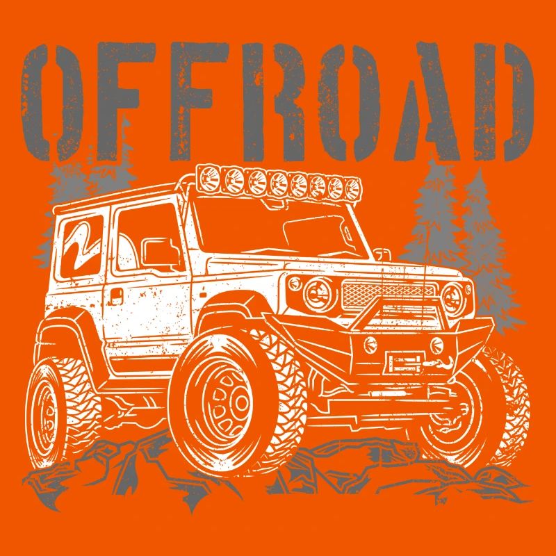 Offroad Jeep Silhouette Abenteuer