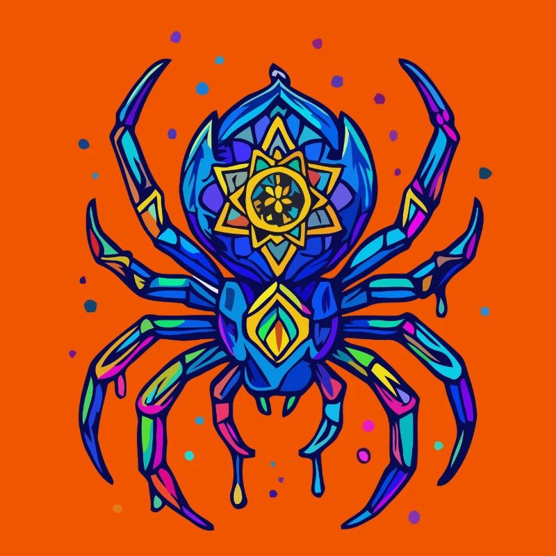 Neon Spinne