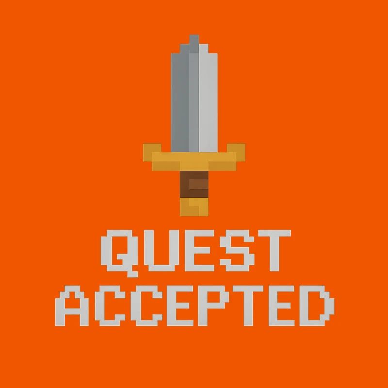 Quest Accepted Pixel Sword