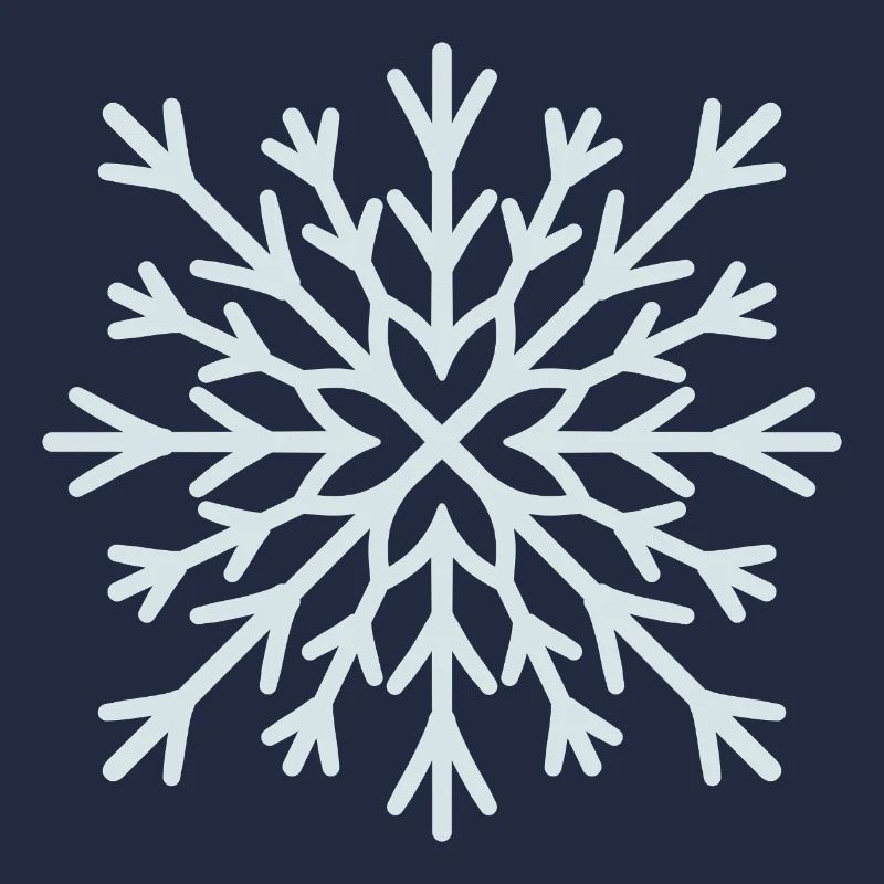 Frostiger Schneeflockenglanz