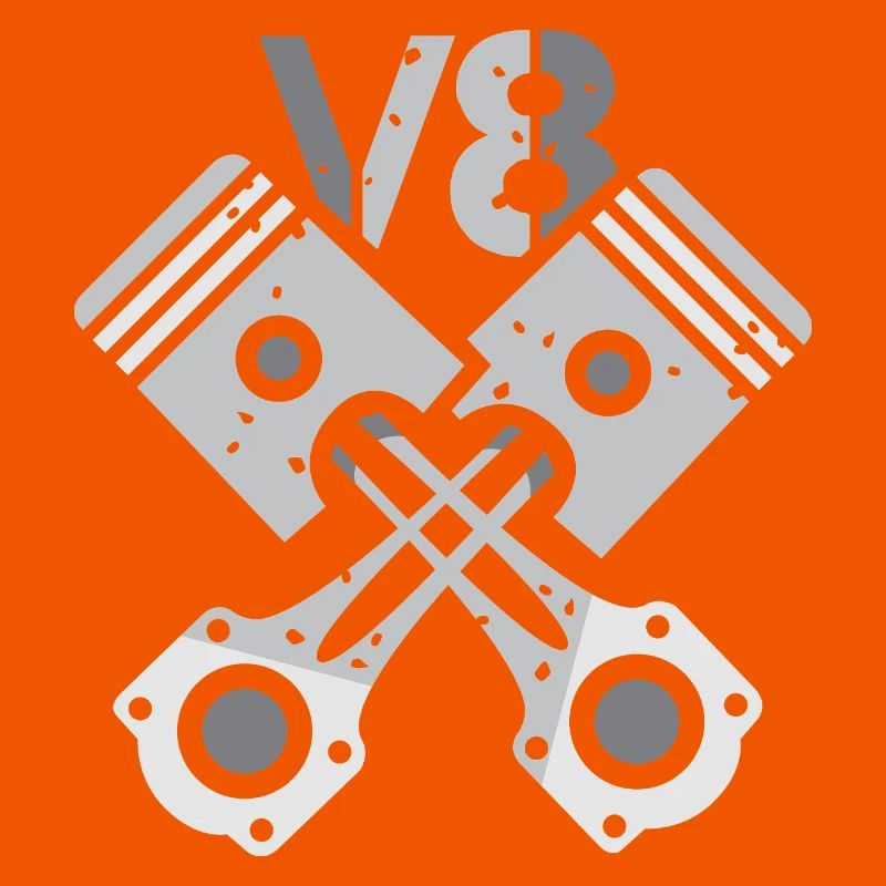 V8 Engine Piston – Mechanic Power Design