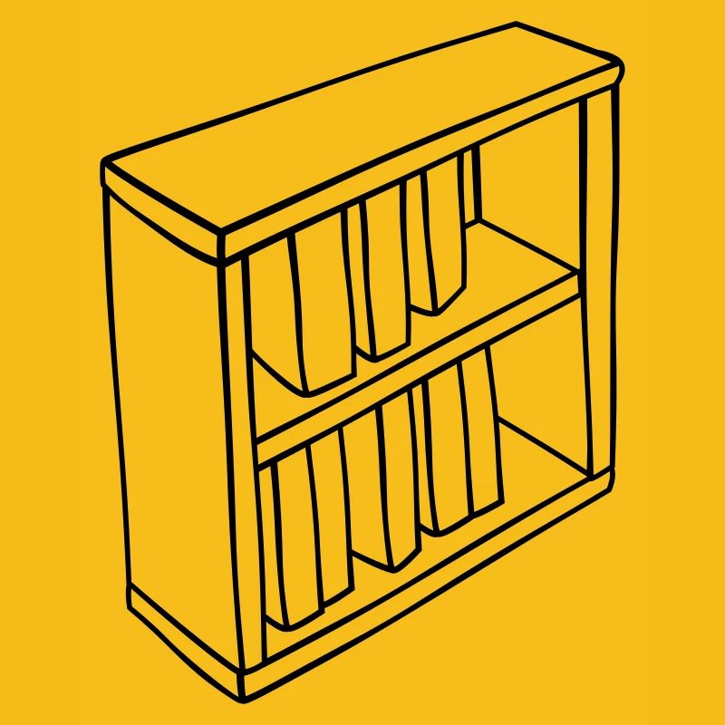 Conception clipart de bibliothèque