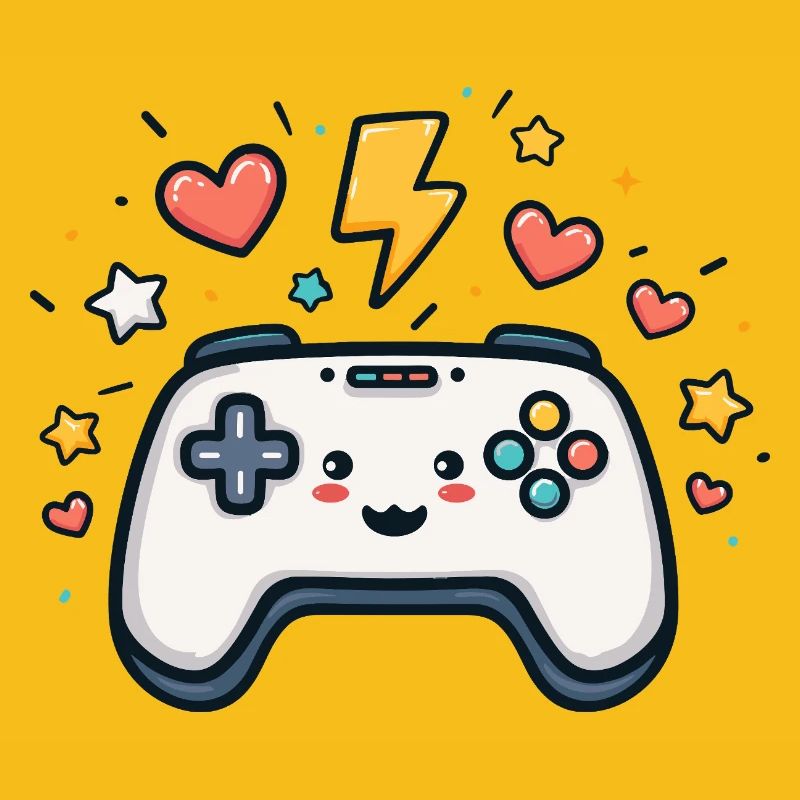 Kawaii Spielcontroller Funkelnd