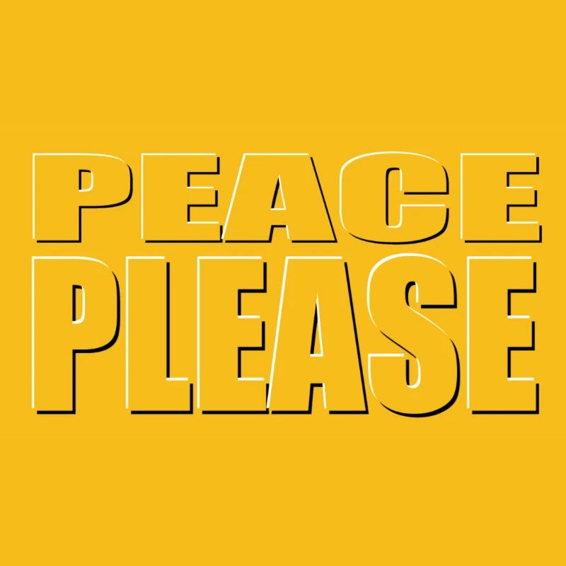 PEACE PLEASE transparent font
