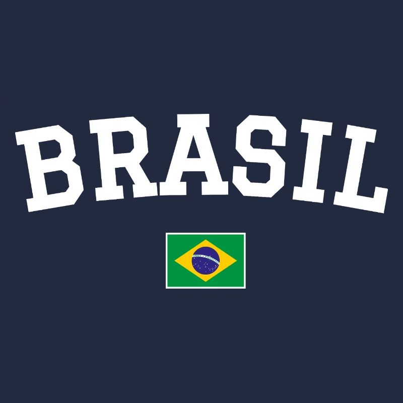 Drapeau du Brésil Dessin blanc