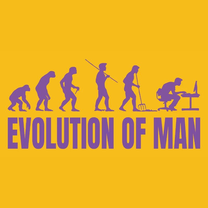 Programmierer Computerfreak Evolution Retro