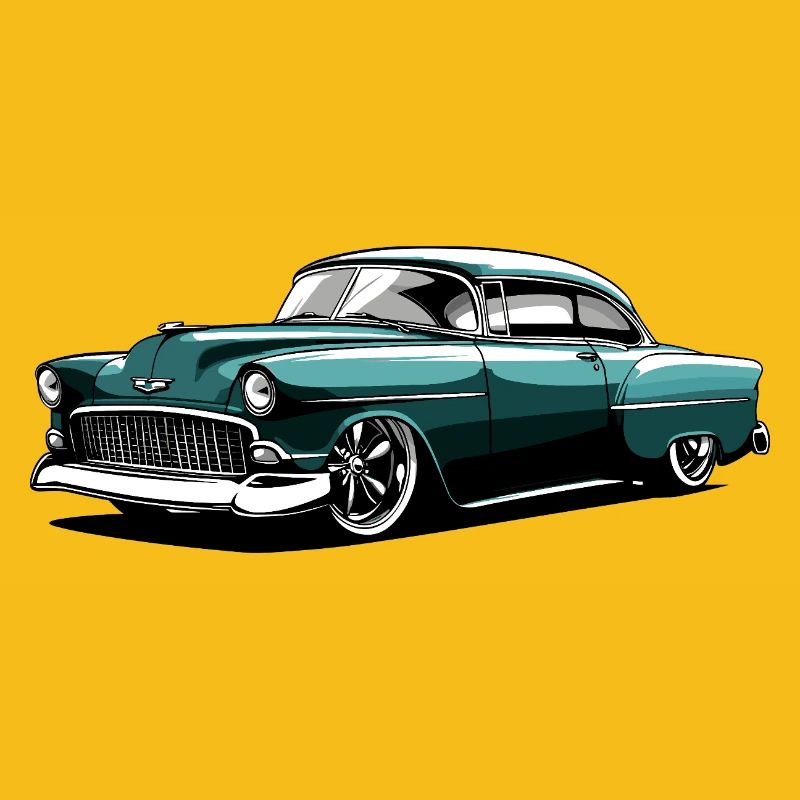 Conception de voitures classiques vintage