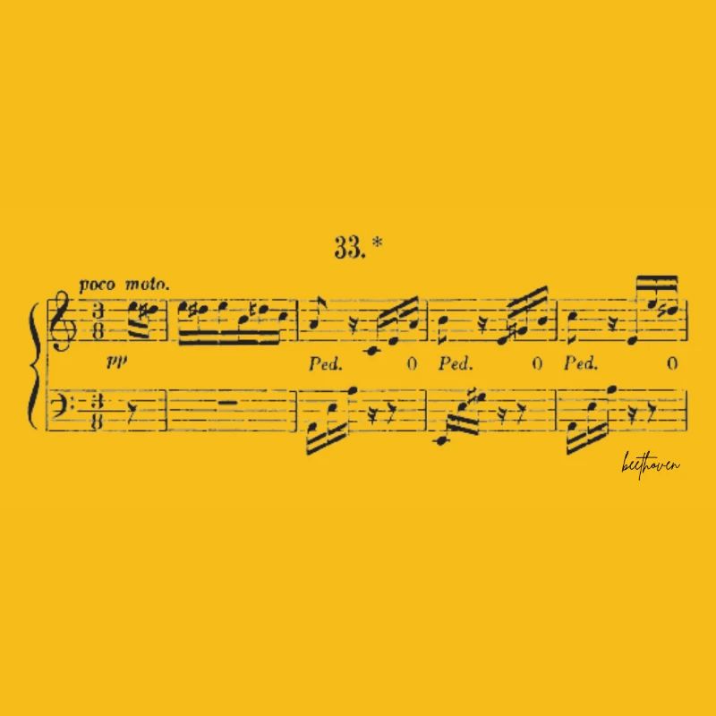 Conception de partitions de Beethoven pour Elise