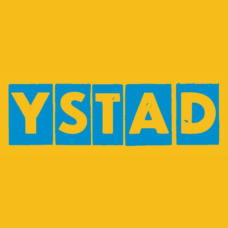 Ystad – Blue Text Design