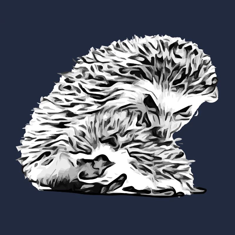 Maman hérisson avec bébé hérisson