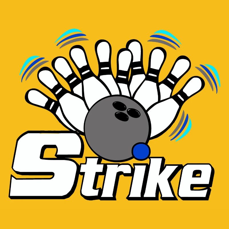 Bowling Strike , Fun Shirt , Strike Bowling (25)