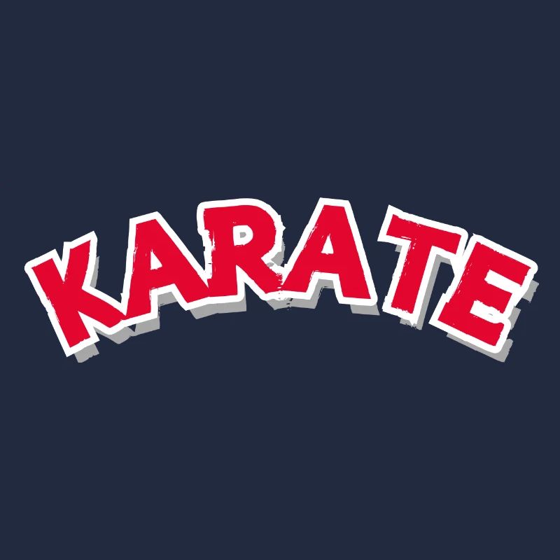 Karate Rund1 in Rot als Überschrift oder Logo