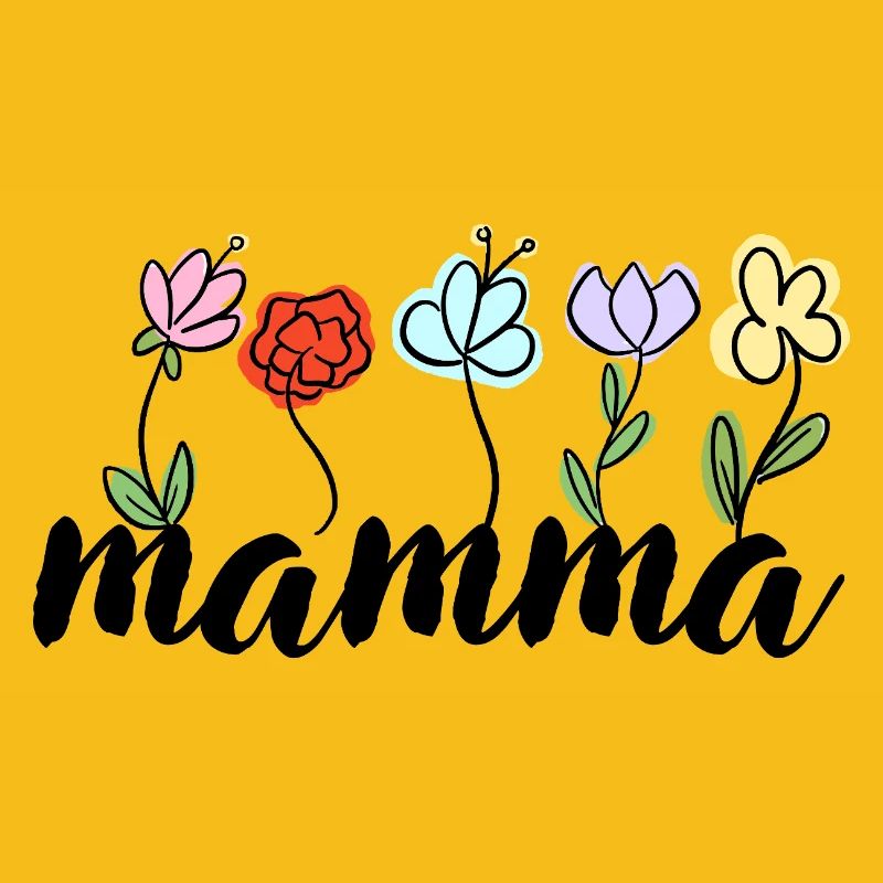 Mamma - Blumen Muttertag Mutter
