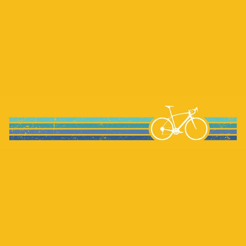 Vélo rayé imprimé rétro