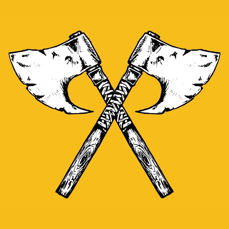 Hache viking, salutation
