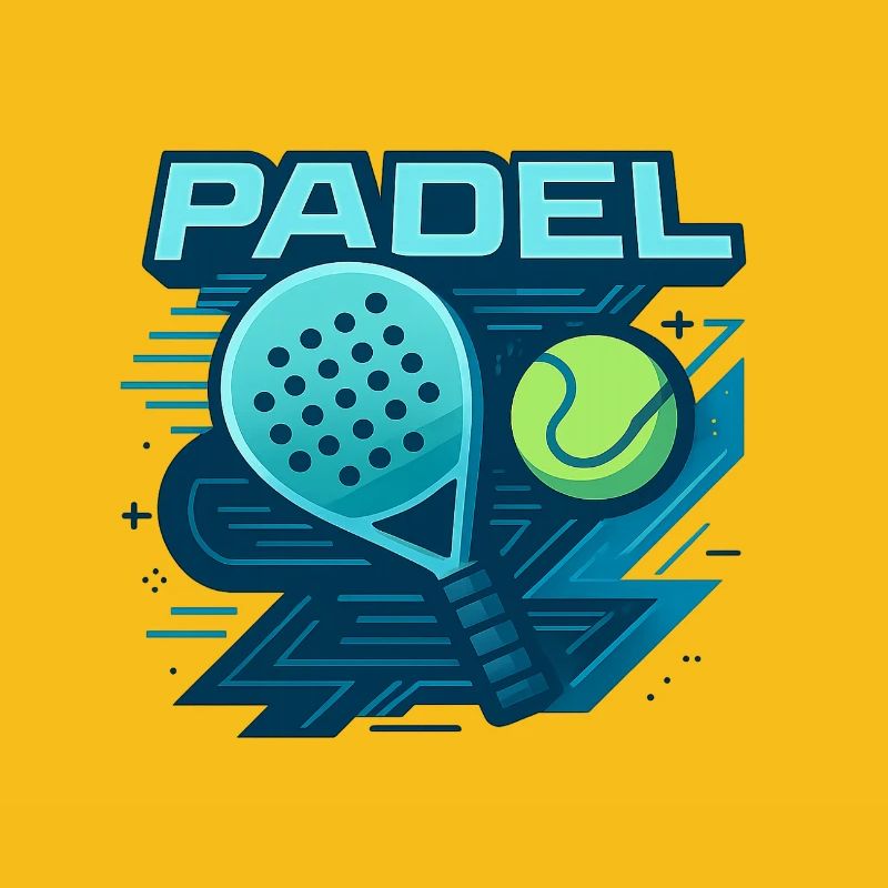 Padel Logo Schläger Ball Dynamik
