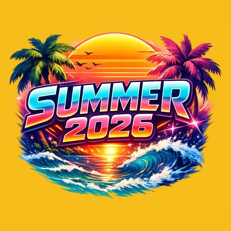 Sommer 2026 Neon Retro