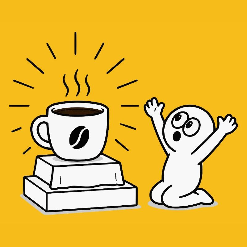 Coffee Mug Joy Comic Design