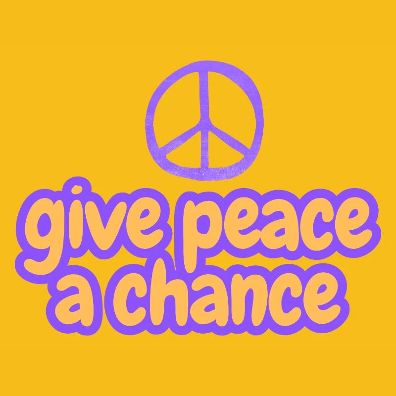Peace Now Bubble Font "Give Peace A Chance"