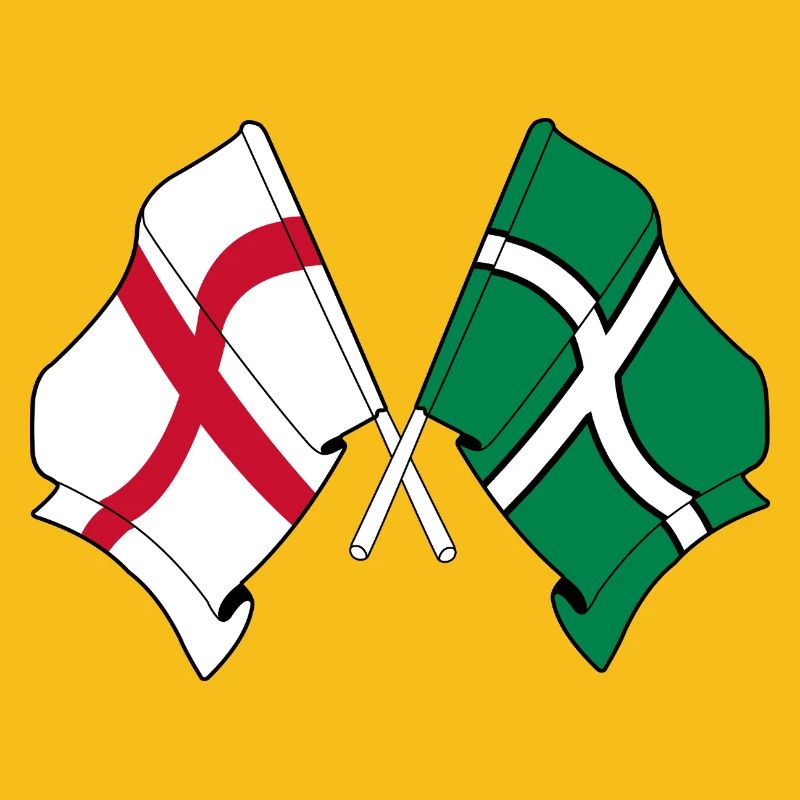 Devon & England Crossed