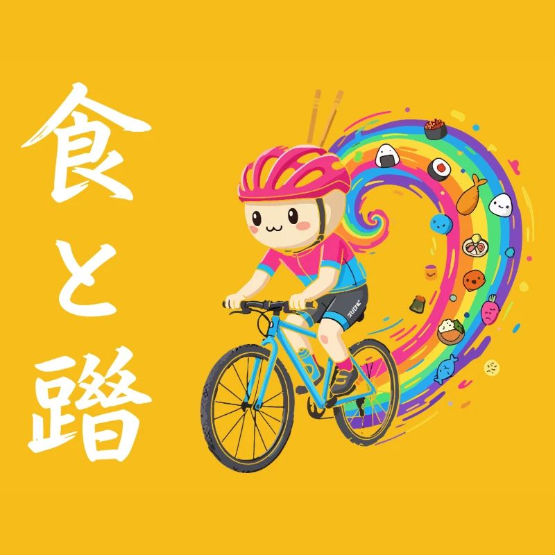Rainbow Ride : Cycliste de Trails Foodie