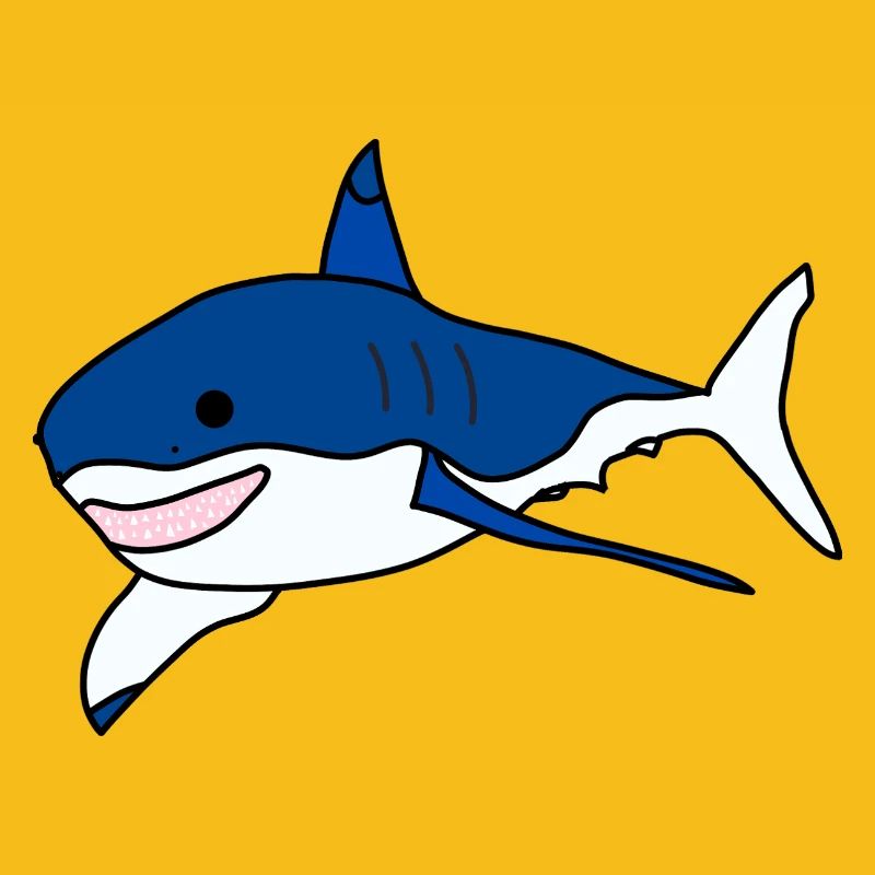 Great White Shark Cartoon