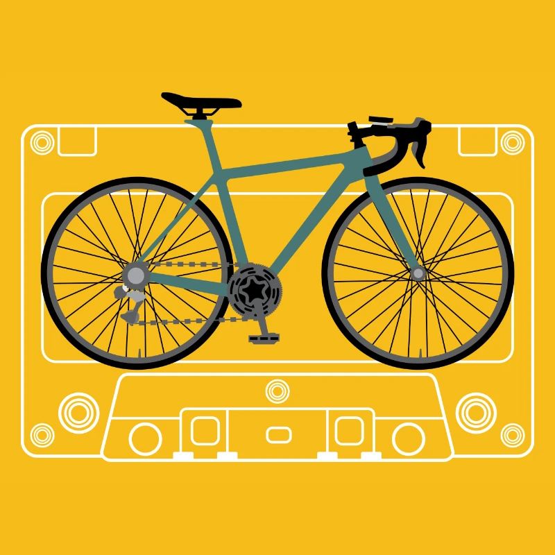 Impression de plan de vélo sarcelle