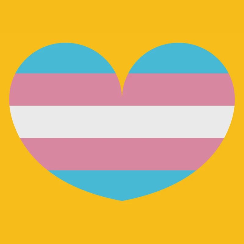 Drapeau trans heart