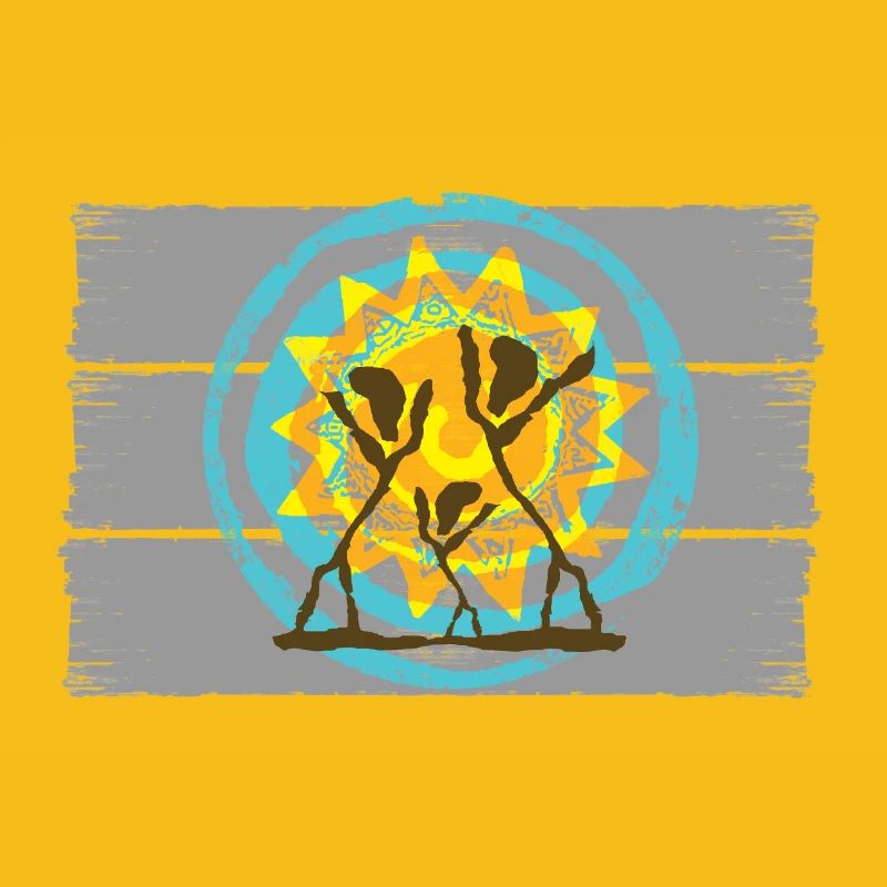 Dancing Silhouettes Sunrise Design