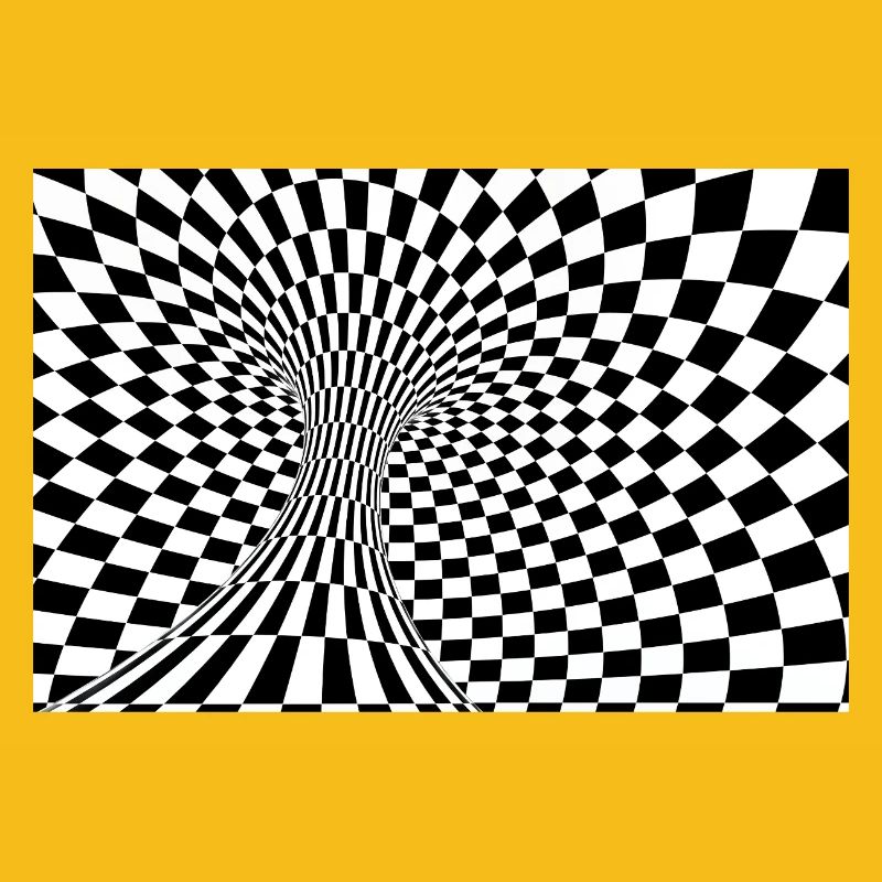 Checkerboard-Optiktunnel