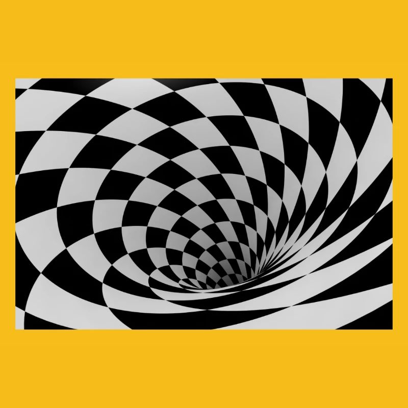 Hypnotic Black and White Spiral