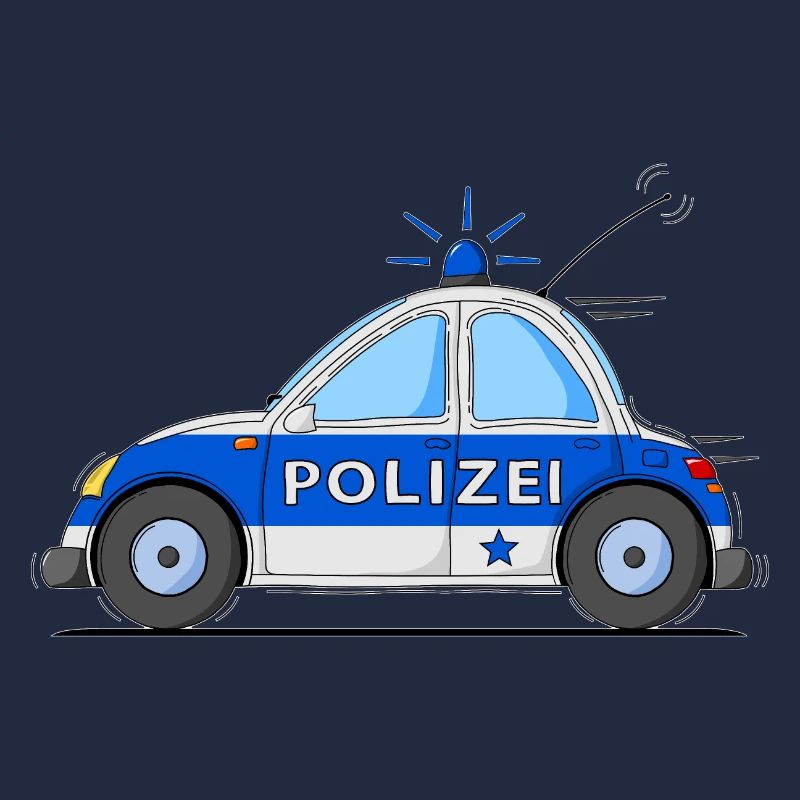 Polizeiauto Blau