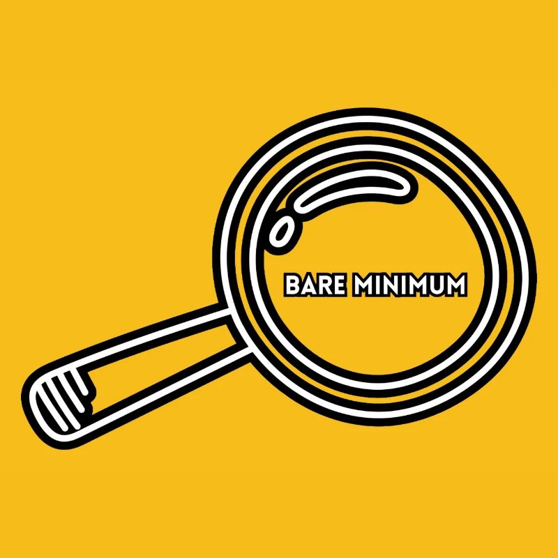 Minimalistisches Design mit minimaler Lupe