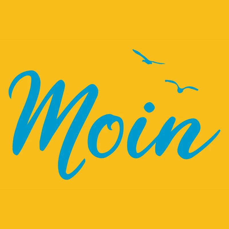Moin - Spruch Design Geschenk