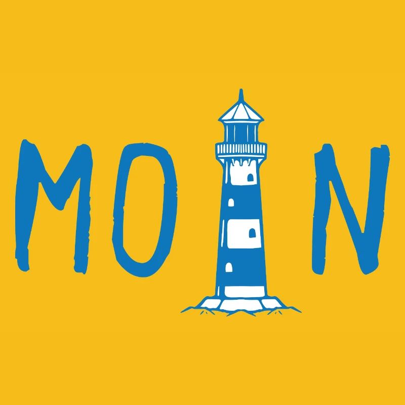 Moin mit Leuchtturm