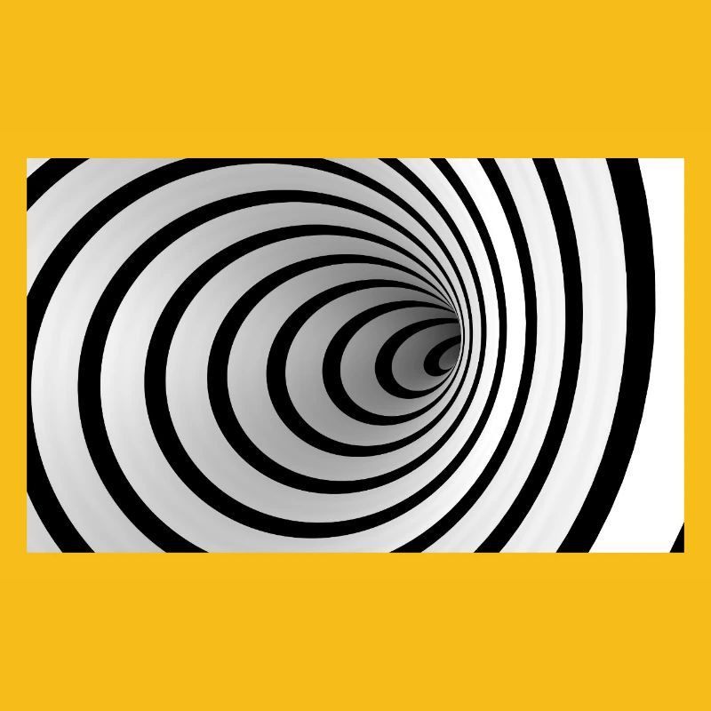 Black and White Spiral Vortex